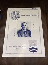 Dominican Republic President Rafael Trujillo Personal  Invitation Azua 1948 picture
