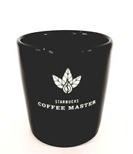 Starbucks Coffee Company Black Shot Glass Starbucks Coffee Master 2004 Leaf Logo picture