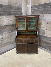 Vintage Child's Hutch, Antique Primitive Doll Furniture Cabinet, Salesman Sample picture