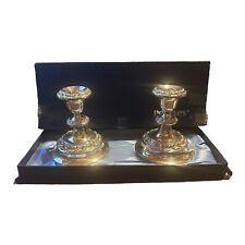 Vintage IANTHE of England Candlesticks Peoples Jewellers Silver Plated Wedding picture