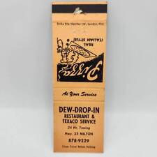 Vintage Matchbook Dew-Drop-In Texaco Restaurant Milton Ontario Canada picture