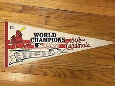St. Louis Cardinals - Vintage Pennant Flag Felt Banner - 1985 World Champs picture