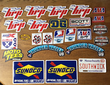 Vintage Motocross/Supercross Stickers Decals Lot (25) & Bonus (NASCAR STICKERS) picture