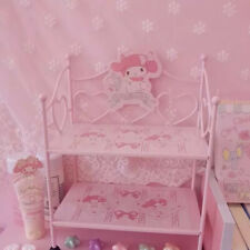 Cute Pink My Melody Iron Frame Shelf Desktop Storage Rack Home Decor Girls Gift picture