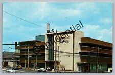 1950s Greyhound Bus Station Taxis Old Cars At Pittsburgh PA Pennsylvania H280 picture