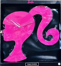 Barbie Silhouette Pink Wall Hanging Clock 18