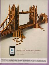 2011 AT&T Pennies London Bridge England Magazine Print Advertisement Page Nice picture