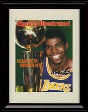 16x20 Framed Magic Johnson SI Autograph Promo Print - Los Angeles Lakers Champs picture