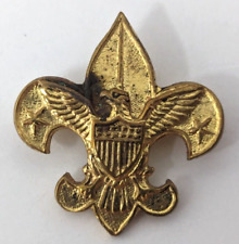 Vintage Pat 1911 BSA Boy Scouts Eagle Insignia Emblem Tenderfoot Lapel Pin A24 picture