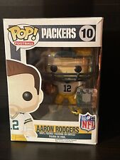 Funko Pop Football NFL Green Bay Packers Aaron Rodgers White Jersey #10 picture