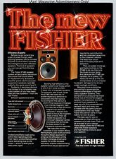 Fisher ST460 Speaker System Promo Vintage 1980 Full Page Print Ad picture