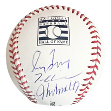 Glavine, Maddux, Smoltz Signed Rawlings Official MLB Hall of Fame Baseball (JSA) picture