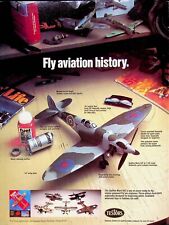 1977 Testors Model Airplane Spitfire Mark IXE Vintage Print Ad Ready to Fly picture