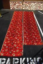 Vintage 1970's Upholstery Fabric Floral Burnt Orange 35 Quaker Fabric Corp picture