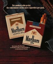 1985 Print Ad 2 Page Marlboro 25's/John Cafferty and The Beaver Brown Band picture