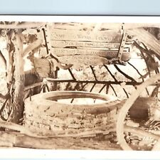 c1940s San Diego CA RPPC Wishing Well Ramonas Marriage Place Sandaled Friar A164 picture