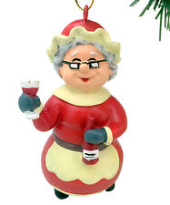 Tree Buddees Wino Mrs. Claus Christmas Ornament Funny Wine Ornaments Mrs Santa picture