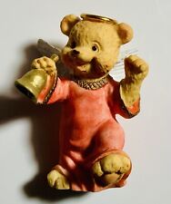Vintage 1995 --- Angel Teddy Babies Figurine ---  Ringing A Bell picture