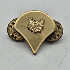 Vintage Military Army Insignia Gold Tone Eagle Lapel Pin WWII picture