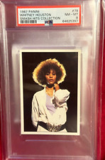 POP 5  ROOKIE Whitney Houston 1987 Panini Smash Hits Collection Card PSA 8 RC picture