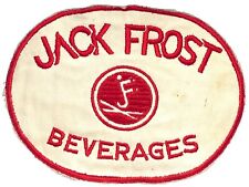 Jack Frost Beverages Embroidered Soda Patch c1940's-50's VGC Very Scarce picture