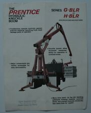 PRENTICE Hydraulic Knuckle Boom H G-BLR 1972 dealer sheet - English - USA picture