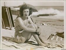 1937 Barbara Baker 18 Years Sea Spray Wintering Palm Beach, Fl Wirephoto 7X9 picture