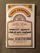 Rare 1969 Women's Apparel Club Of New England Market Book Fall Fashions EUC picture
