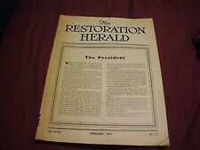 THE RESTORATION HERALD - February 1941 picture