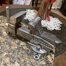 VINTAGE CRAFTSMAN 4'' JAW SWIVEL ANVIL VISE,WITH PIPE GRIPS 25 LBS VICE picture