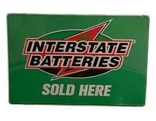 Interstate Batteries Sold Here 36 X 24 Metal Advertising Sign Garage Large picture