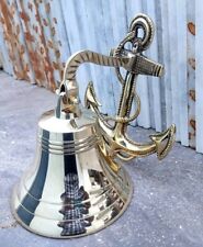 Handmade Nautical Brass Bell Wall Hanging Ship Bell 9