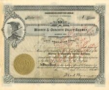 Warren and Ouachita Valley Railway - Railroad Stocks picture
