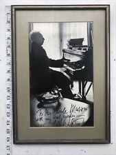 Vintage Original Black White Photograph Arthur Rubinstein SIGNED Dated 1965 picture