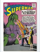 SUPERMAN #142 - NICE FN/VF 7.0 - 2ND BAT X-OVER - 1961 - LOW $89 B.I.N.  picture