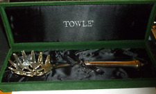 VINTAGE TOWLE SILVERPLATED SPAGHETTI SERVING LADLE FORK UTENSIL Ladle picture
