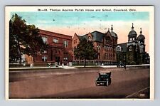 Cleveland OH-Ohio, St Thomas Aquinas Parish House, Vintage c1928 Postcard picture