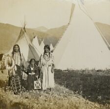Chief Charlot Flathead Montana 1908 Original Native American Indian Photo 13048 picture