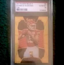 2016 Select Patrick Mahomes 2017 Draft Redemption Gold Prizm RC Graded XRC #2 picture