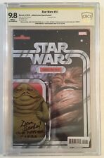 Star Wars 51 CBCS SS 9.8 Jabba Hutt Figure Variant 2018 Signed 3x Tyler picture