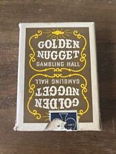 CASINO PLAYING CARDS - RARE GOLDEN NUGGET HOTEL VINTAGE USED BROWN DECK 2ND GEN picture