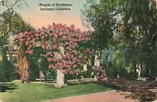 Los Angeles CA, Residence Pergola Southern California, Antique Postcard picture