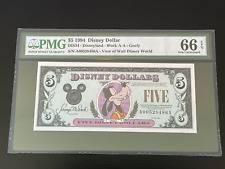 $5 1994 A Disney Dollar GOOFY PMG 66EPQ  DIS34 A00528486A    picture
