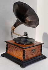 HMV Gramophone Phonograph Working Antique Audio ,win-up record players, Vintage picture