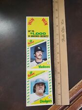 Vntg  1982 Squirt Soda Topps Baseball Card Btl Insert F Valenzuela Guirdy picture