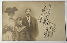 1903 ATLANTIC CITY by the SEA Family RPPC Real Photo Postcard TERRE HAUTE IN picture