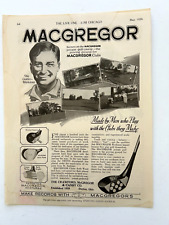 Vintage MACGREGOR golf clubs original magazine print ads 1926 picture
