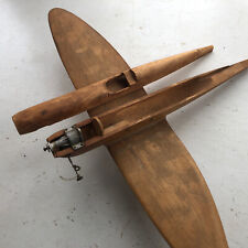 Vintage Hand Carved Balsa Wood Air Planes — Spitfire 1940s picture