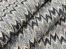 Nina Campbell Woven Flamestitch Upholstery Fabric- Dumas Blue 4.70 yd NCF4470-06 picture