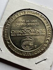 Chinook Winds Opening Day June 28th 1996 Limited Edition Casino Dollar Token st1 picture